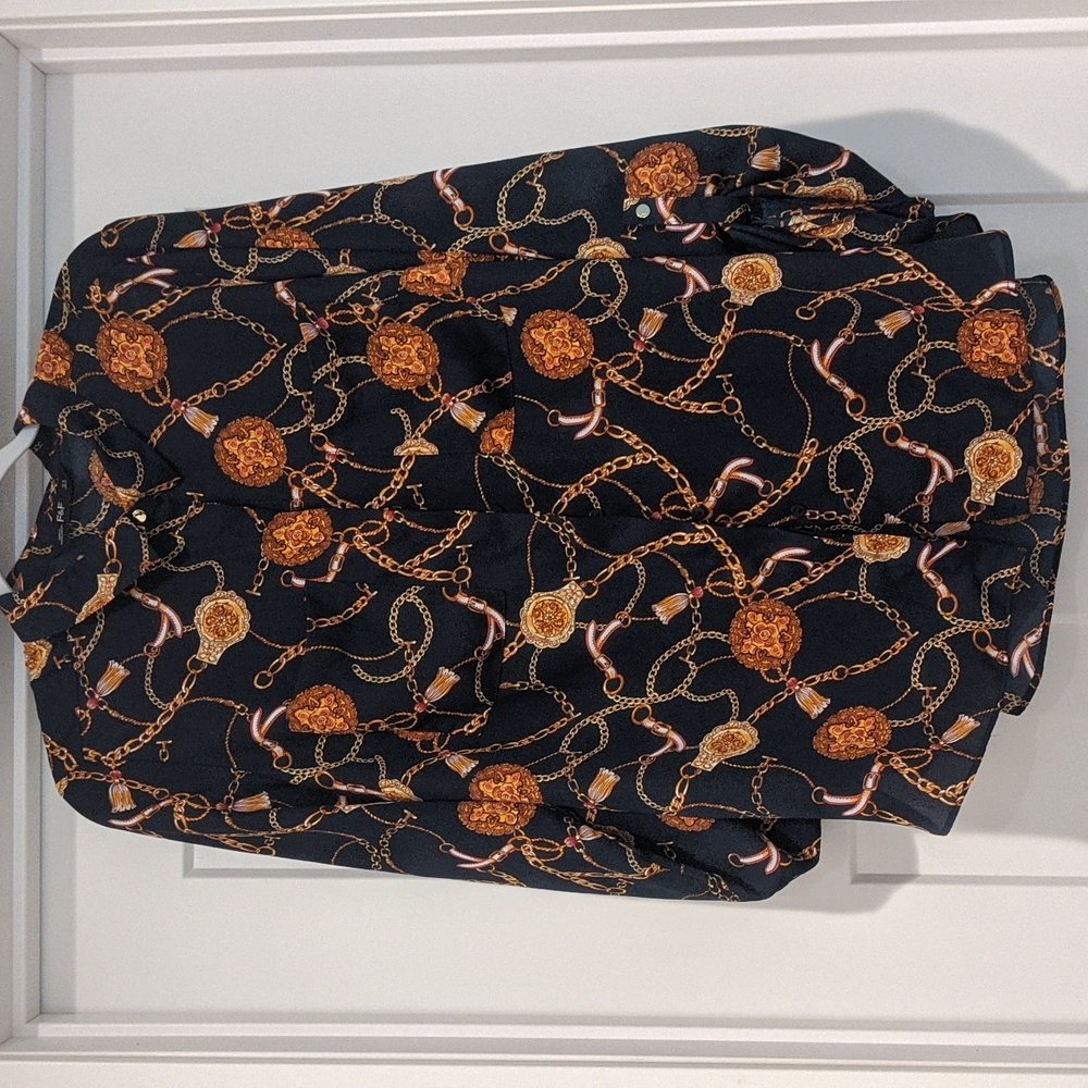 F&F Woman's Navy Blouse